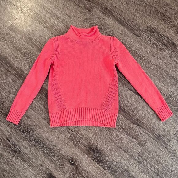 J. Crew Always Coral Pink Roll Neck Sweater - Picture 1 of 7